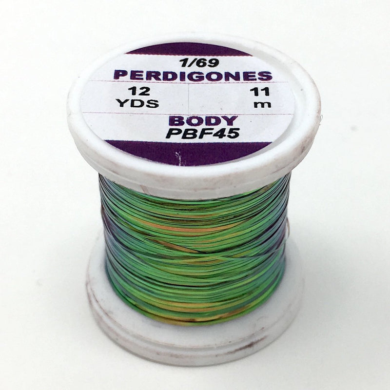 Hends Perdigones Pearl Body - Fine  1/69 Black - Copper Shine Wires, Tinsels