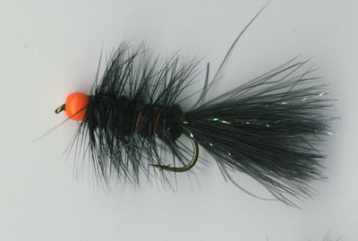 Hot Bead Bugger Black/Fl. Orange Size 10 