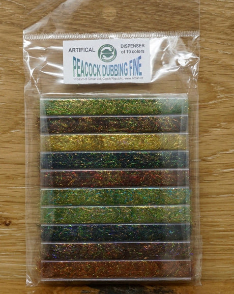 Jan Siman Peacock Dubbing Fine Dubbing Dispenser