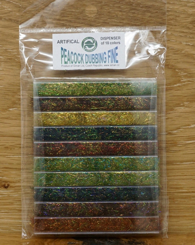 Jan Siman Peacock Dubbing Fine Dubbing Dispenser
