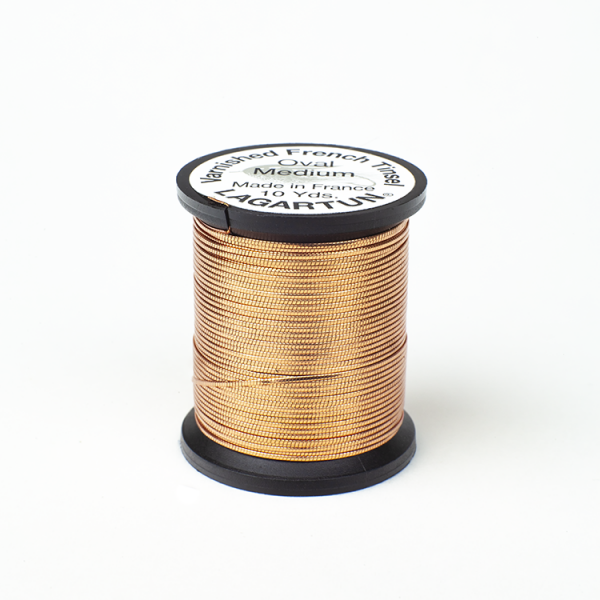 Lagartun Metal Oval Tinsel Copper / Medium Wires, Tinsels