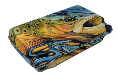 Large Lycra Covered Trout Design Fly Box Fly Box