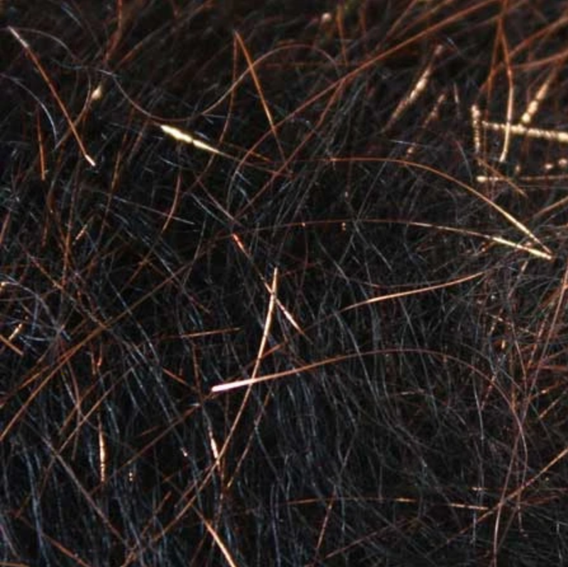 Larva Lace Mohair Plus Blends Copper Black Dubbing