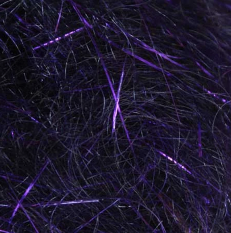 Larva Lace Mohair Plus Blends Purple Dubbing