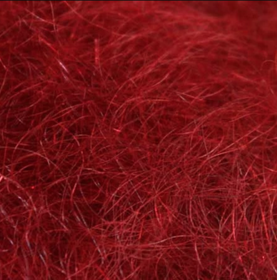 Larva Lace Mohair Plus Blends Red Dubbing
