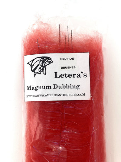 Letera's Magnum Dubbing Brushes Red Roe Dubbing