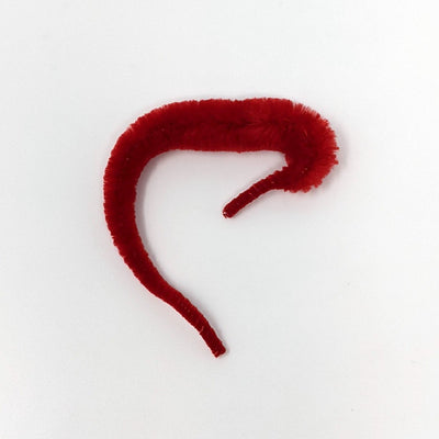 Micro Mini Mangums Dragon Tail 4" Red Chenilles, Body Materials