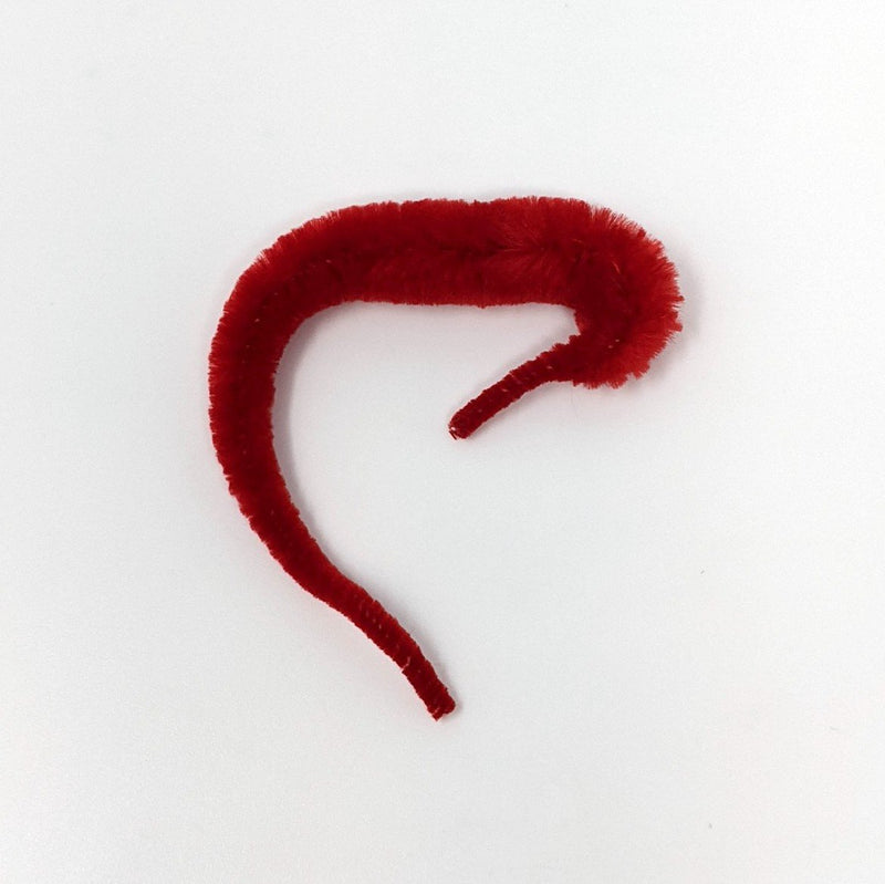 Micro Mini Mangums Dragon Tail 4" Red Chenilles, Body Materials