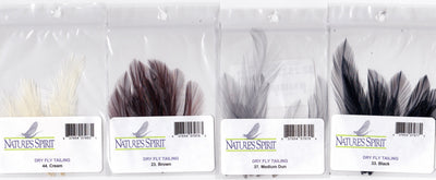 Nature's Spirit Dry Fly Tailing Hackle Legs, Wings, Tails