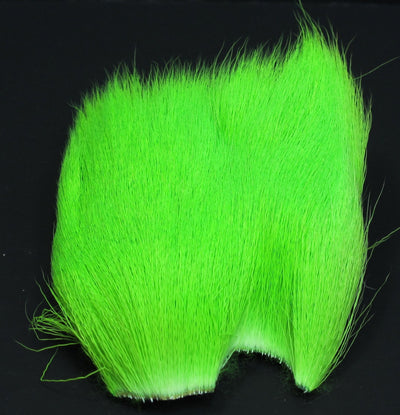 Nature's Spirit Dyed Deer Belly Hair Lime Green