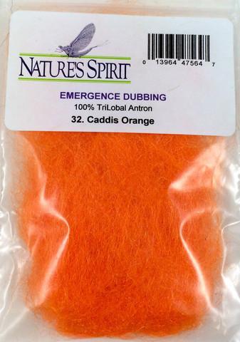 Nature's Spirit Emergence Dubbing Caddis Orange Dubbing