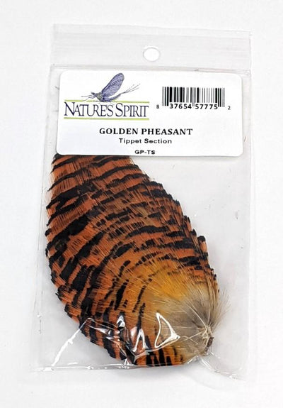 Nature's Spirit Golden Pheasant Tippet Section Saddle Hackle, Hen Hackle, Asst. Feathers