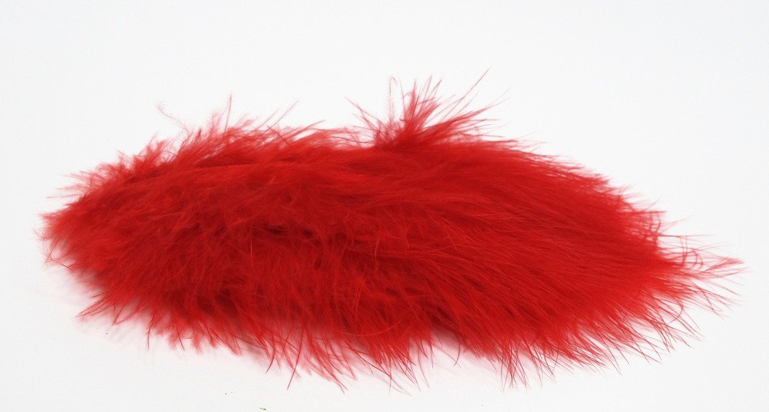 Nature's Spirit Prime Long Marabou Cherry Red