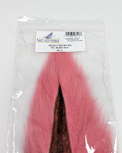 Nature's Spirit Select Bucktail Bubble Gum Pink Hair, Fur