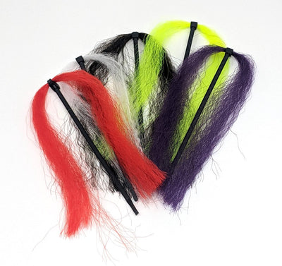 Nature's Spirit Synthetic Yak Hair Assortment of 5 Colors Flash, Wing Materials