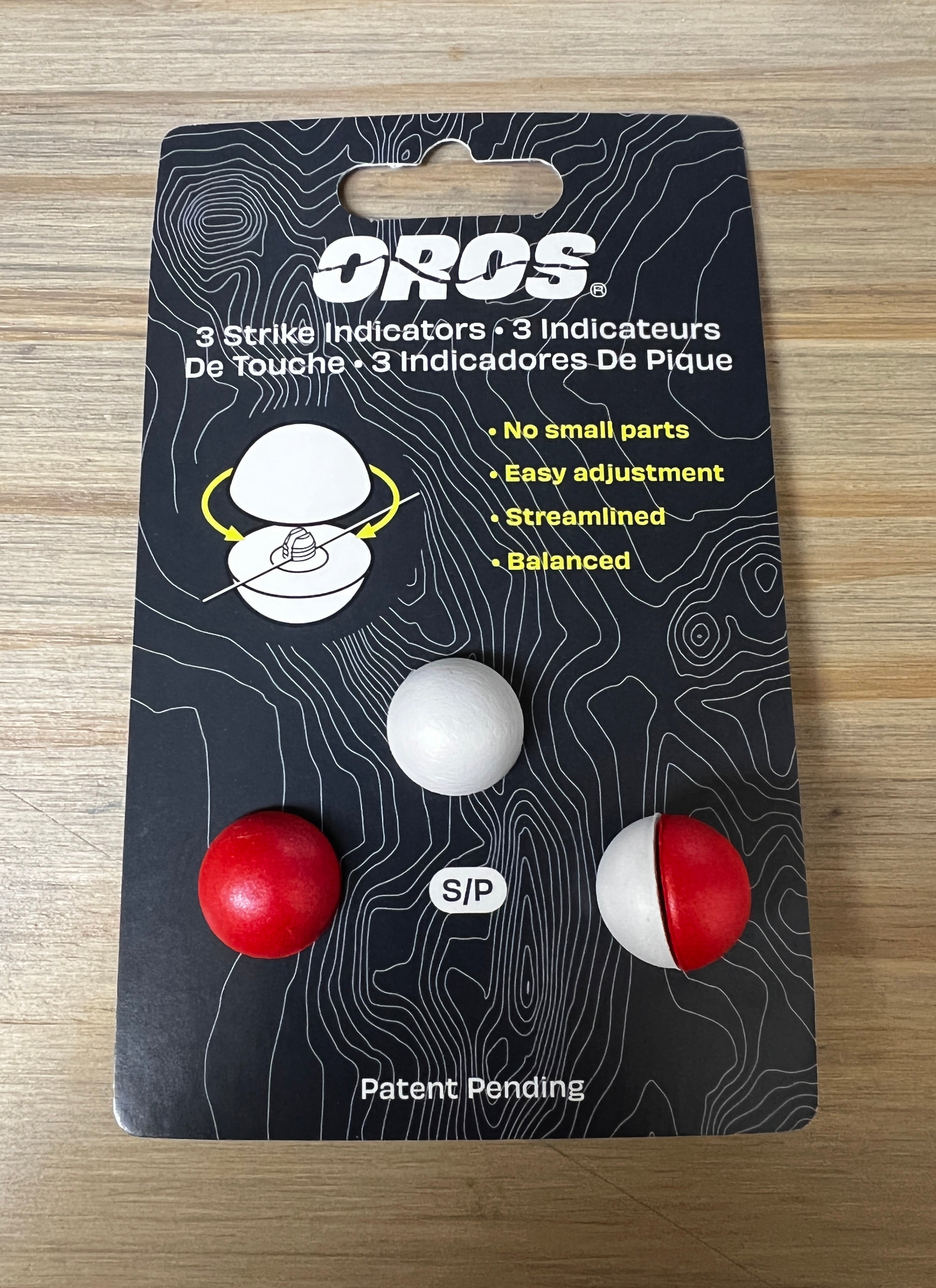Oros Strike Indicator 3-pack Red & White Small – Dakota Angler