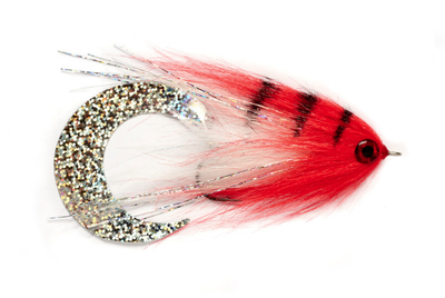 Paolo’s Wiggle Tail White/Red Size 6/0 Flies
