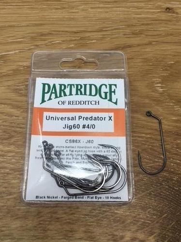 Partridge CS86X-J60 Universal Predator x Jig 60 Hook - 3/0