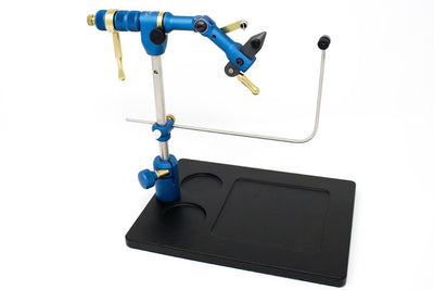 Renzetti Master Vise with SW Stem and Streamer Base - Blue Anodized Finish Fly Tying Vises