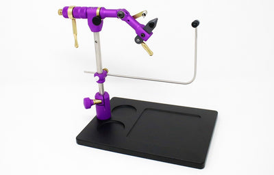 Renzetti Master Vise with SW Stem and Streamer Base - Purple Anodized Finish Fly Tying Vises