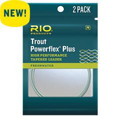 Rio Powerflex Plus Trout Leader 9' 2 Pack Leaders Fly Fishing