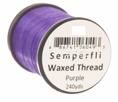 Semperfli Classic Waxed Thread 12/0 Purple Threads