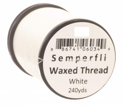 Semperfli Classic Waxed Thread 12/0 White Threads