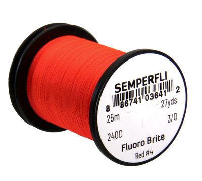 Semperfli Fluoro Brite #4 Red Threads
