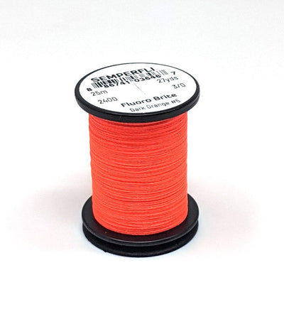 Semperfli Fluoro Brite #5 Dark Orange Threads