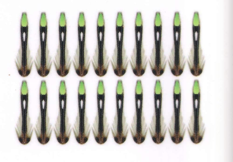 Semperfli Jungle Cock Cheeks Green / 10mm X-Small Beads, Eyes, Coneheads