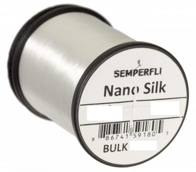 Semperfli Nano Silk 12/0 Bulk Spool 250 Yards White Threads