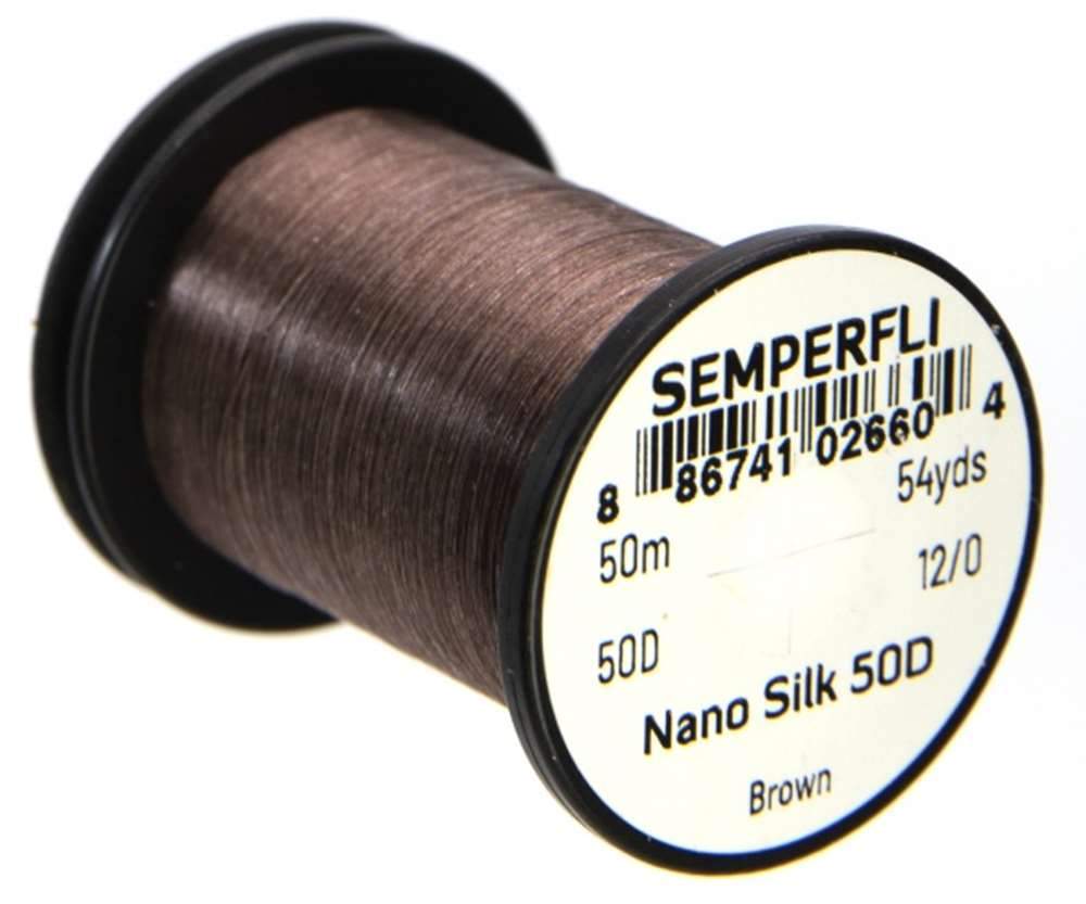 Semperfli Nano Silk 50D 12/0 Brown Threads