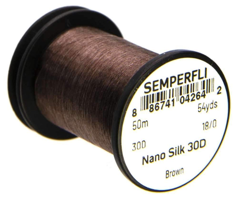 Semperfli Nano Silk Ultra 30D 18/0 Brown Threads