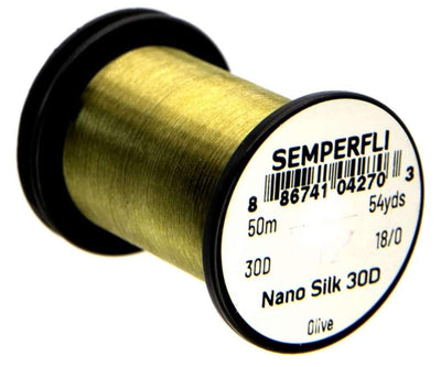 Semperfli Nano Silk Ultra 30D 18/0 Olive Threads