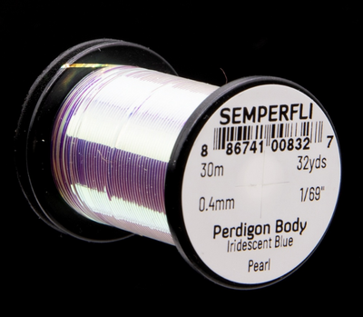 Semperfli Perdigon Body Iridescent Blue Pearl Wires, Tinsels