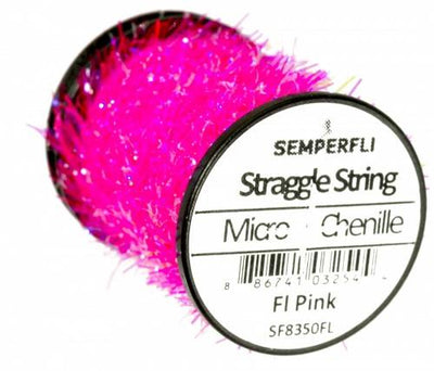 Semperfli Straggle String Micro Chenille Fl Pink Chenilles, Body Materials