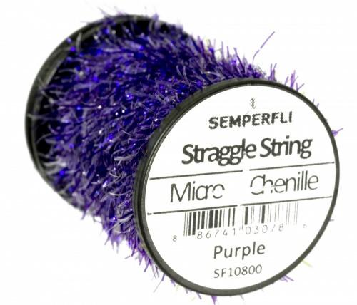 Semperfli Straggle String Micro Chenille Purple Chenilles, Body Materials