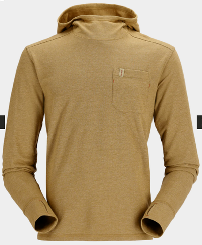 Simms Men's Henry's Fork Hoody Camel Heather / XL Clothing