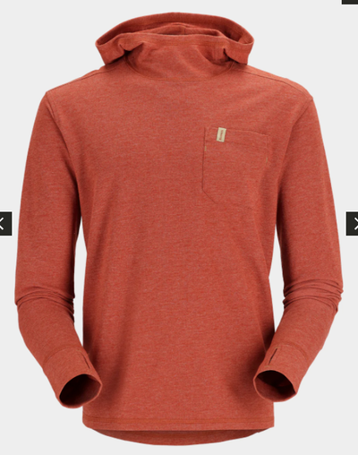 Simms Men's Henry's Fork Hoody Clay Heather / XL Clothing