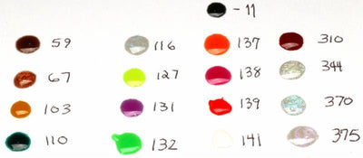 Solarez Fly Tie Color 5 gram Bottle w Brush Cap color chart