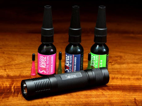 Solarez PRO Roadie Kit 0.5 Ounce assortment with UVA Flashlight Cements, Glue, Epoxy