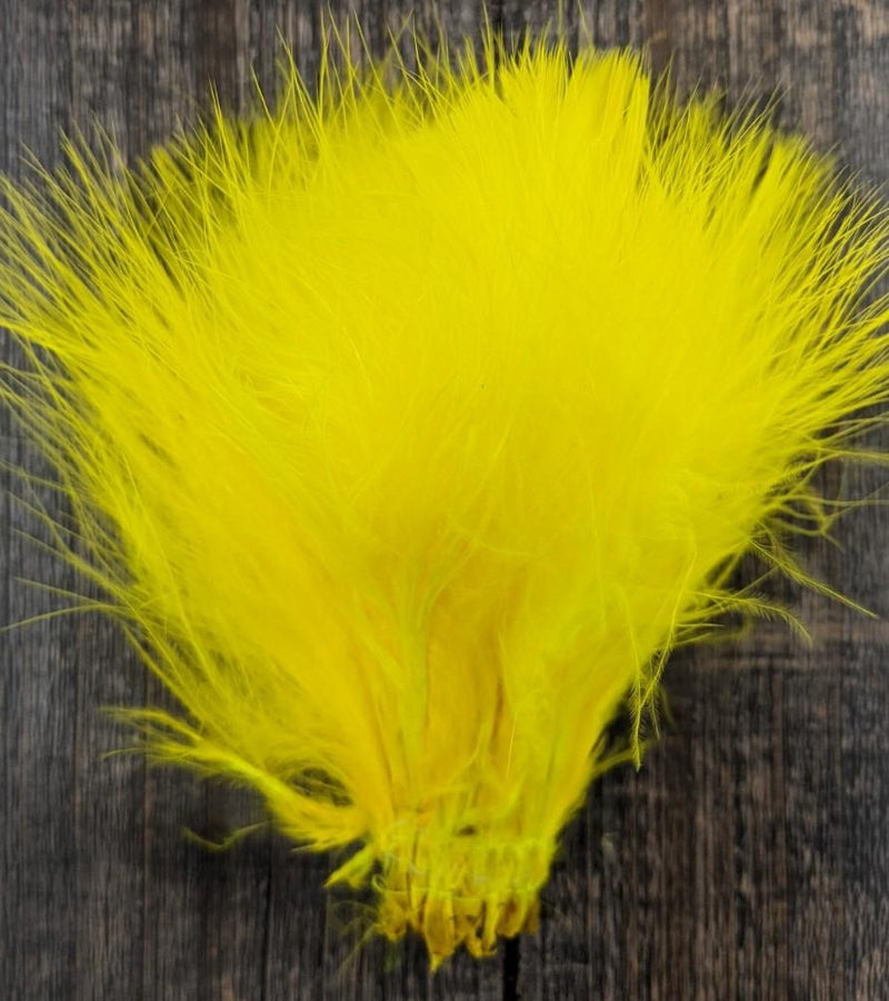 Spirit River UV2 Marabou Fl Yellow Saddle Hackle, Hen Hackle, Asst. Feathers