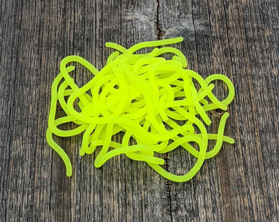 Squirmitos Squiggly Worm Material Fl Yellow #142 Chenilles, Body Materials