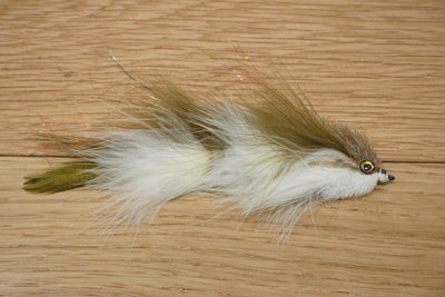 Staton's Threesome Articulated Streamer Olive/WHite