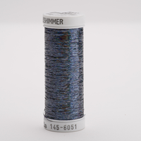 Sulky Metallic Thread 250 yd. Spool Holoshimmer Arctic Black #6051 Wires, Tinsels