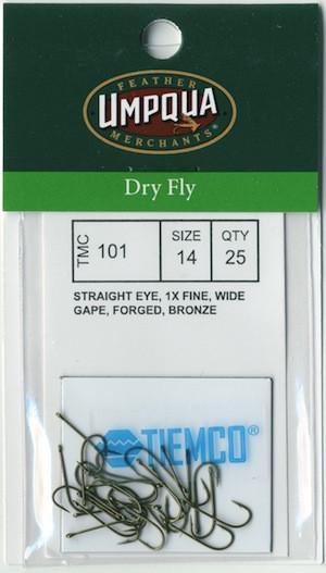 Tiemco TMC 101 Dry Fly Hooks - 14