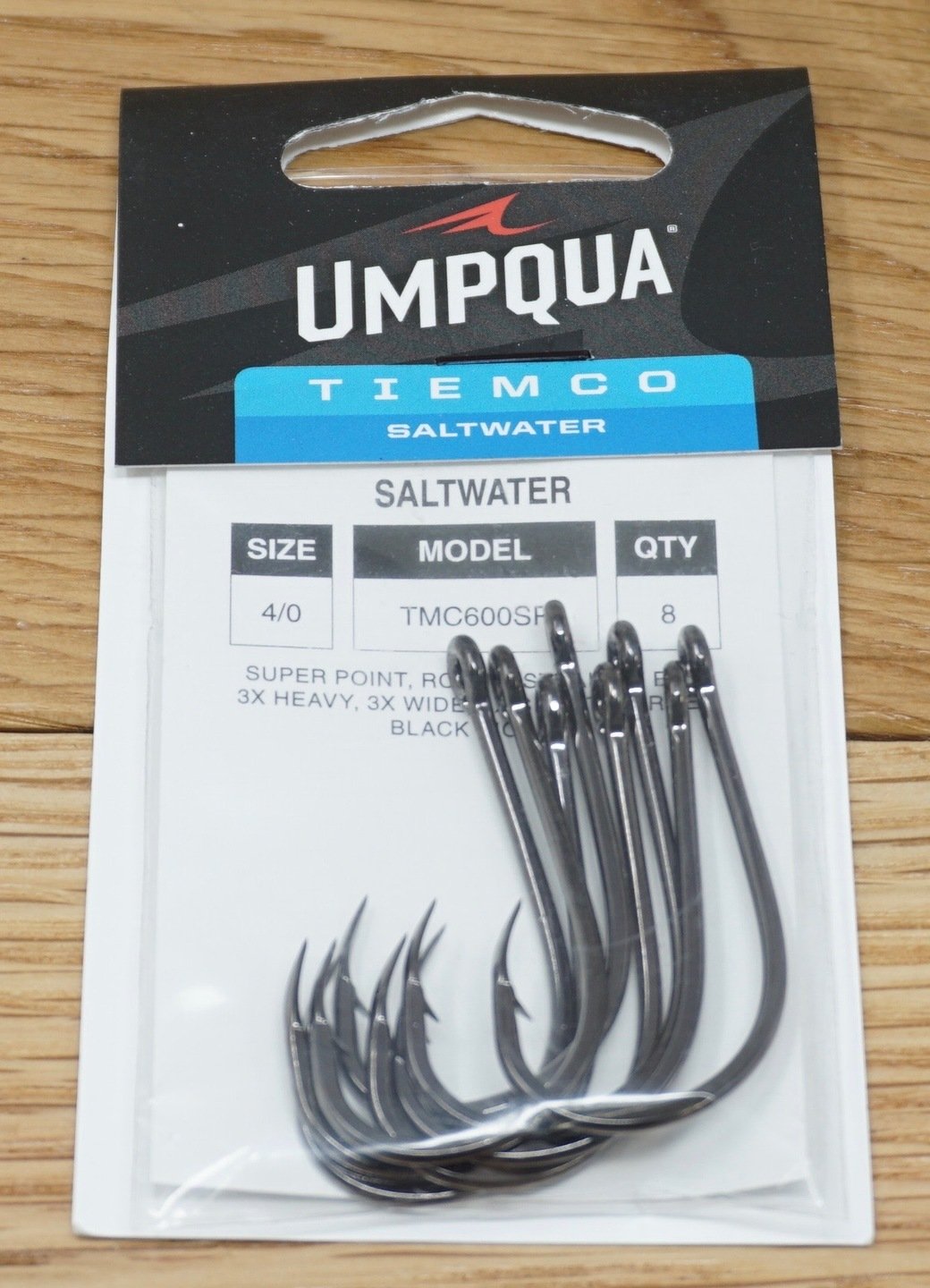 tiemco umpqua saltwater hooks size 3/0 tmc600sp fly tying hooks