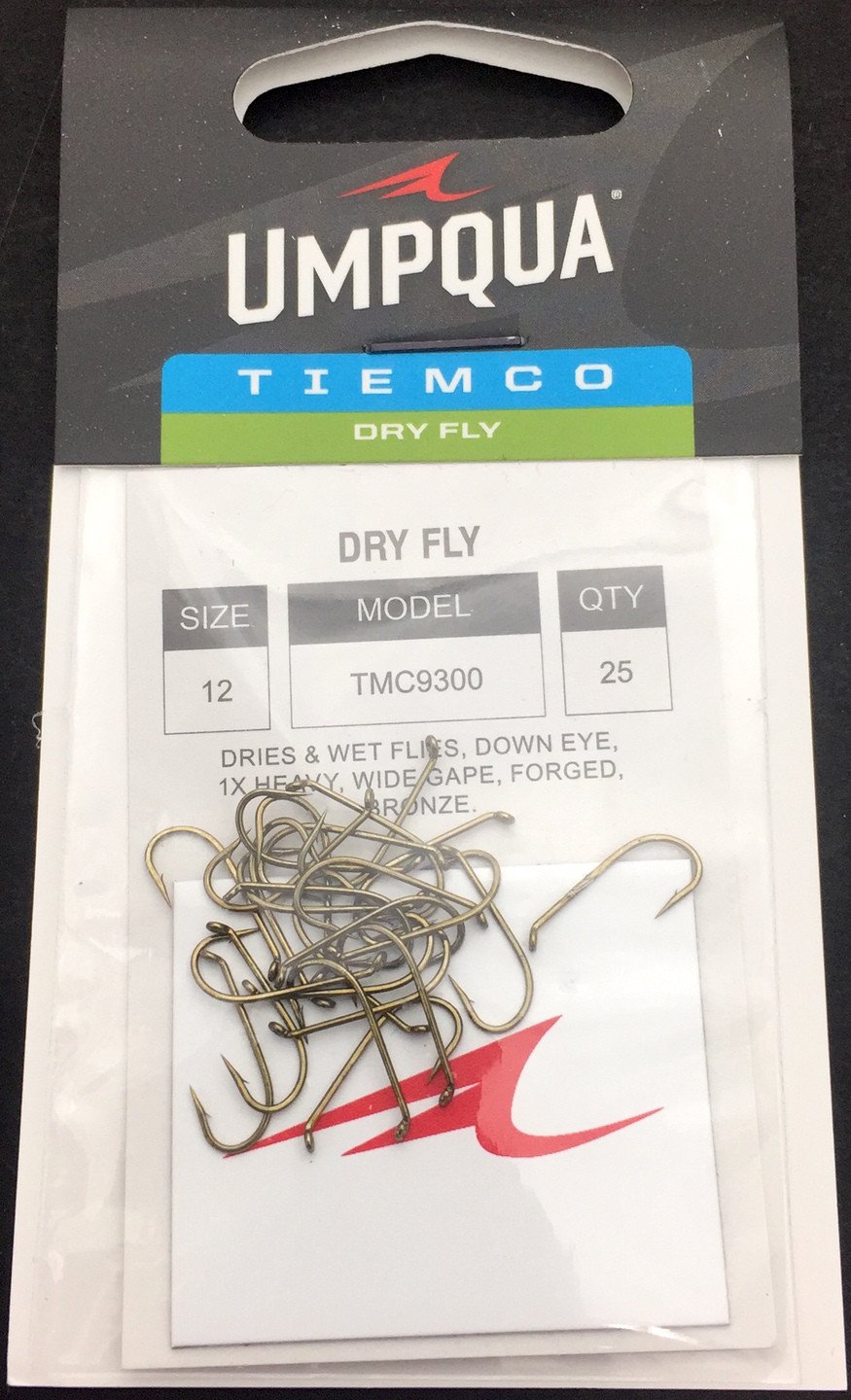 Tiemco 9300 Dry Fly Hooks - 12