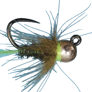 Tungsten Jig Czech Princess Olive / 12 Flies