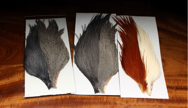 Tyers 4 Color Starter Cape Set Dry Fly Hackle